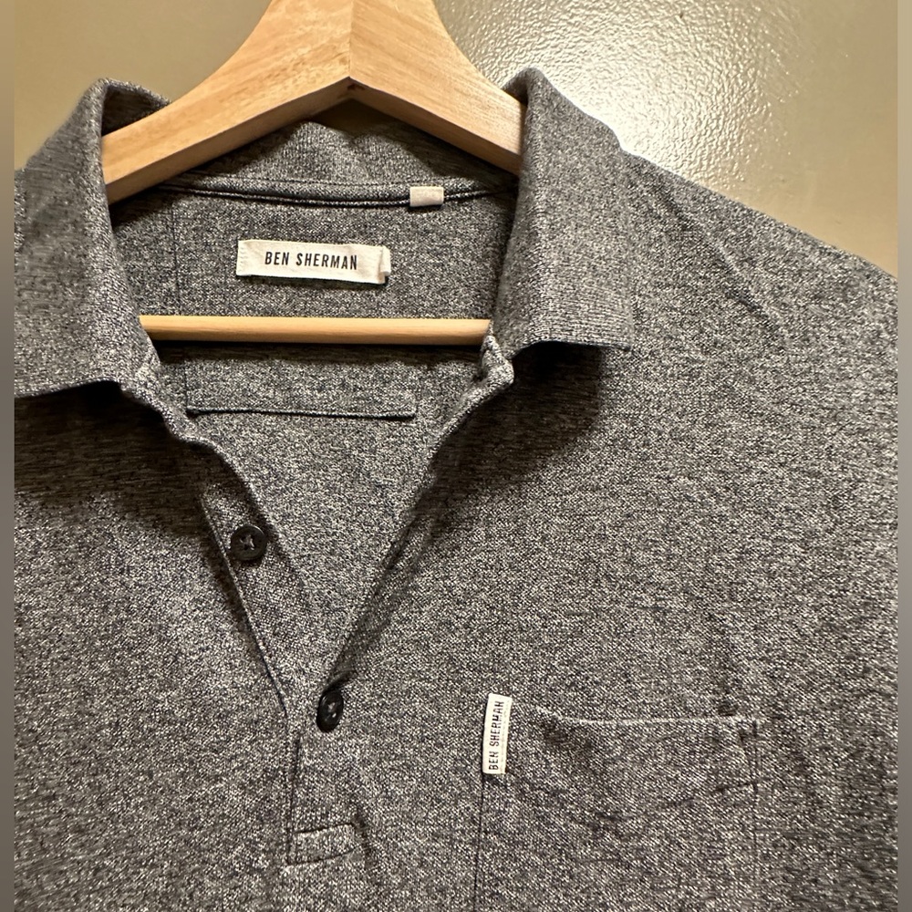 Ben Sherman gray polo - Picture 2 of 4
